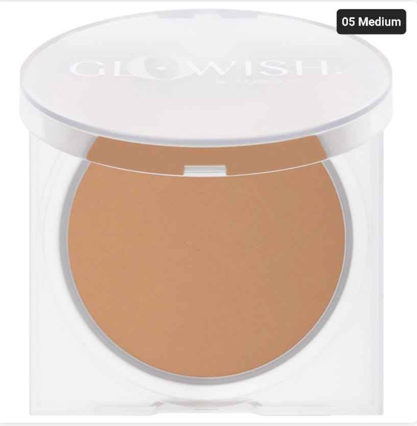 Huda Beauty Glowish Luminous Pressed Powder - Shade: 05 MEDIUM - The Powder Room