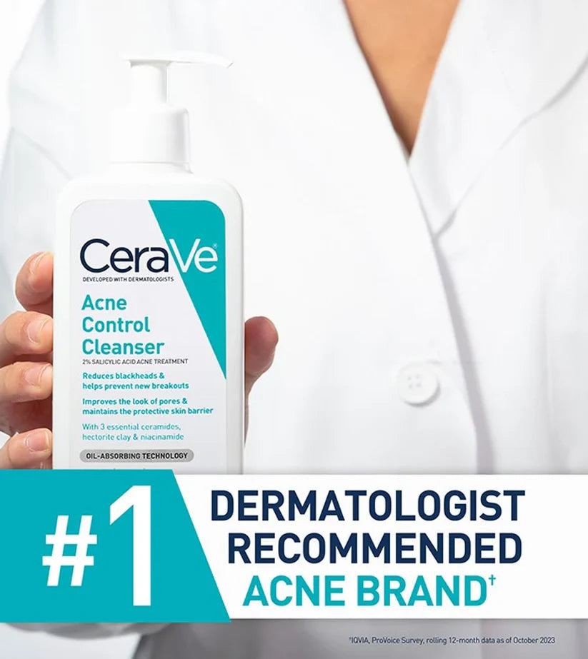 Cerave Acne Control Face Cleanser - 237 ml - The Powder Room