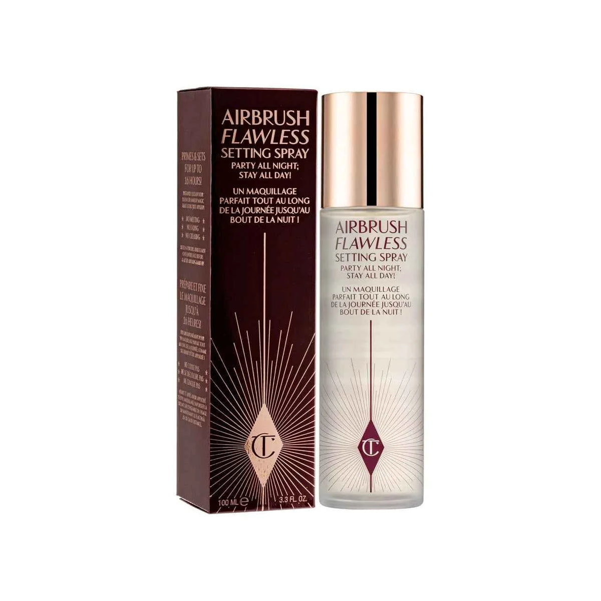 Charlotte Tilbury Airbrush Flawless Setting Spray box packing