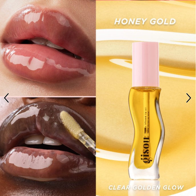 Gisou Honey Infused Lip Oil - Honey Gold - The Powder Room