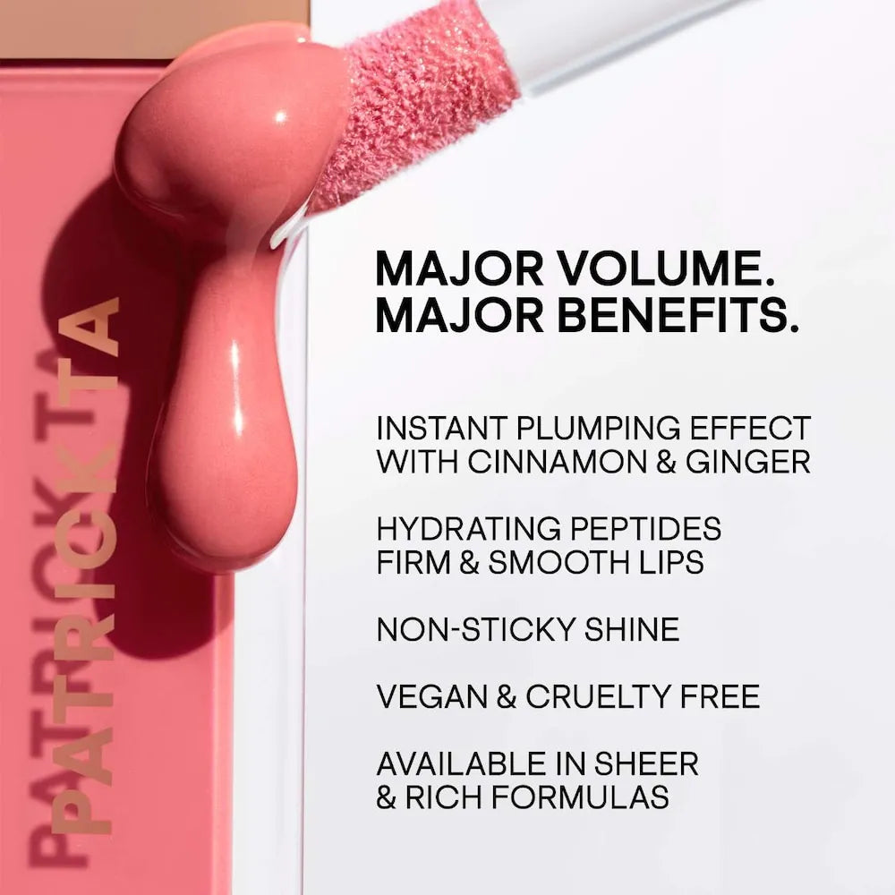 PATRICK TA Major Volume Plumping Lip Gloss - The Powder Room