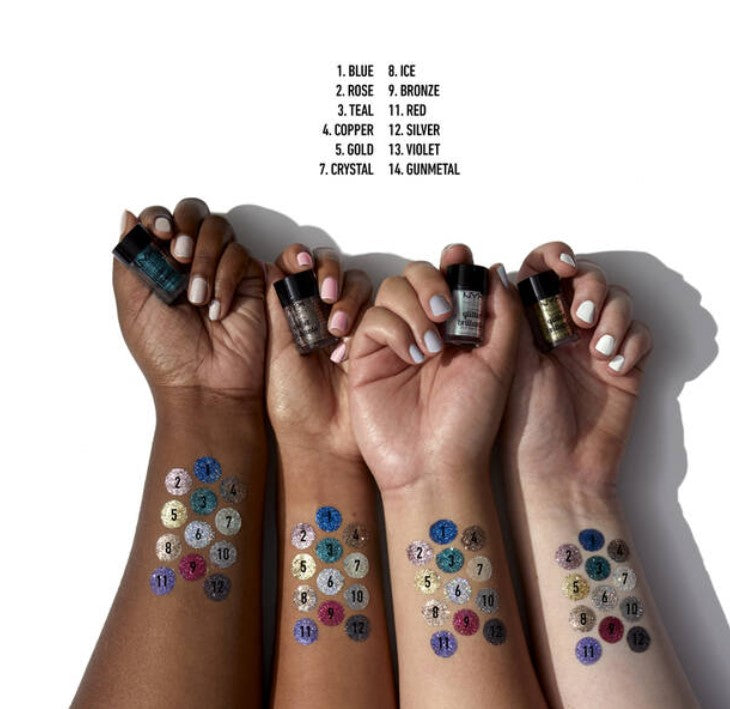 NYX Face & Body Glitter - Crystal - Loose Glitters - The Powder Room