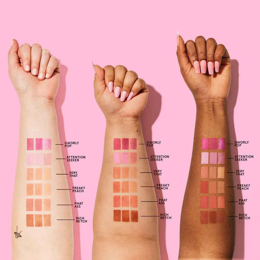 ONE SIZE Cheek Clapper 3D Blush Trio Palette Attention Seeker pink blush trio
