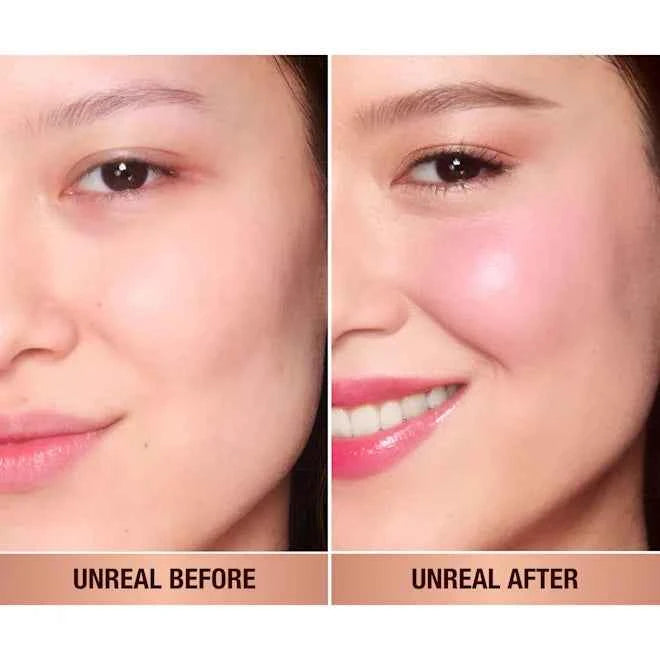 Charlotte Tilbury Unreal Lip + Cheek Glow Blush Stick with Hyaluronic Acid - Shade: Pretty Glow- The Powder Room