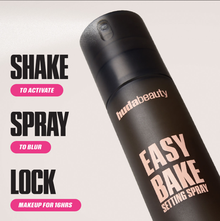 Huda Beauty Easy Bake Setting Spray – 16-Hour Wear (100ml)