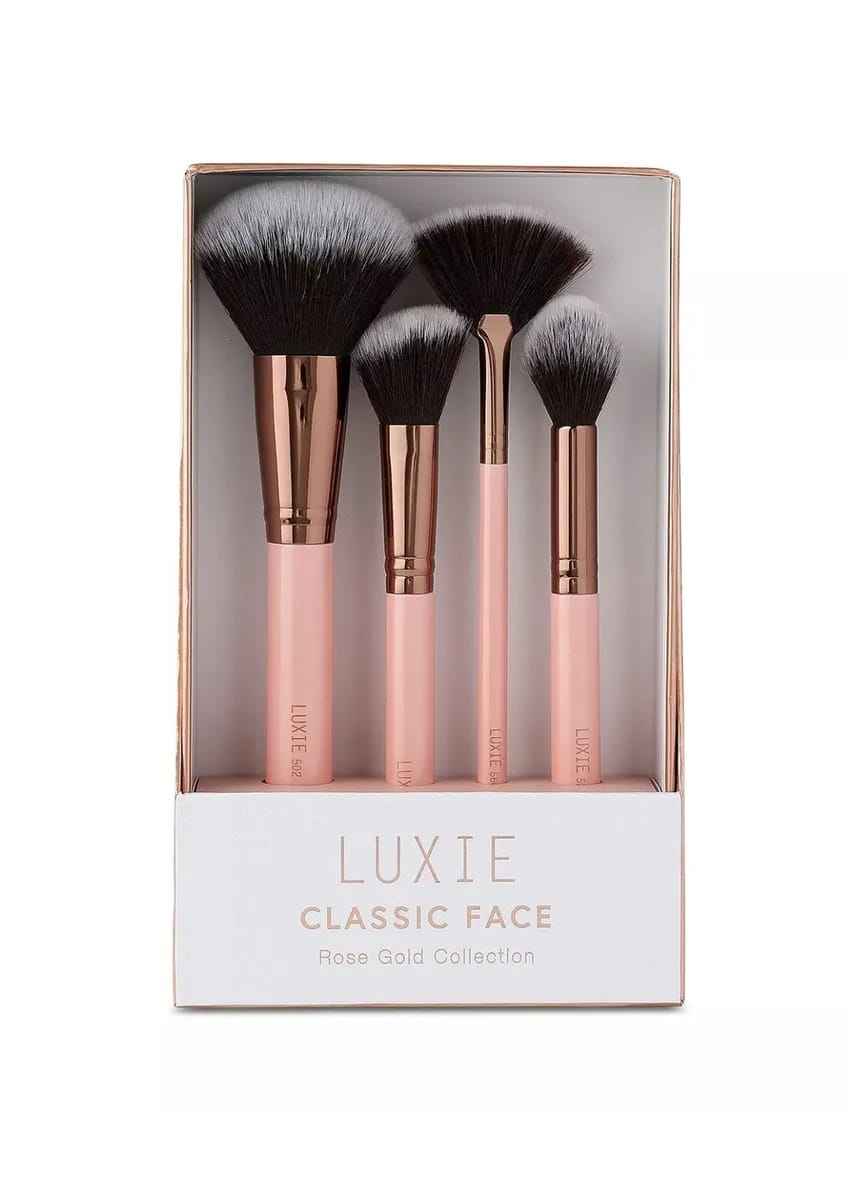 LUXIE Classic Face Brush Set - The Powder Room