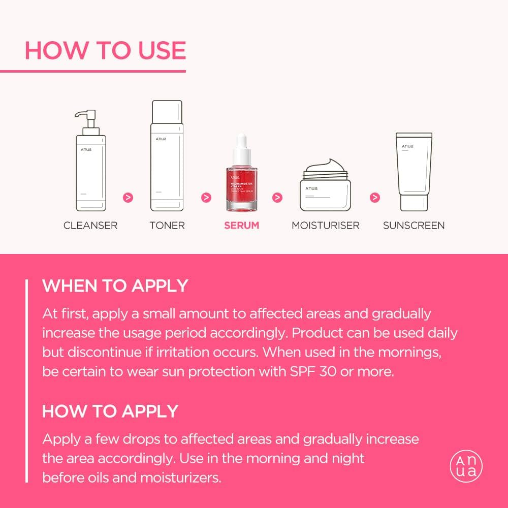 Anua 10% Niacinamide+ 4% Tranexamic Acid Serum - 30ml - The Powder Room