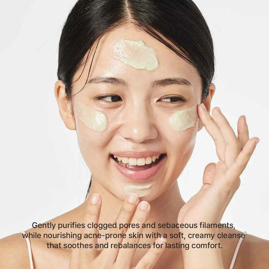 Arencia Fresh Green Rice Mochi Cleanser, Gentle Daily Cleanser for Acne-Prone Skin - The Powder Room