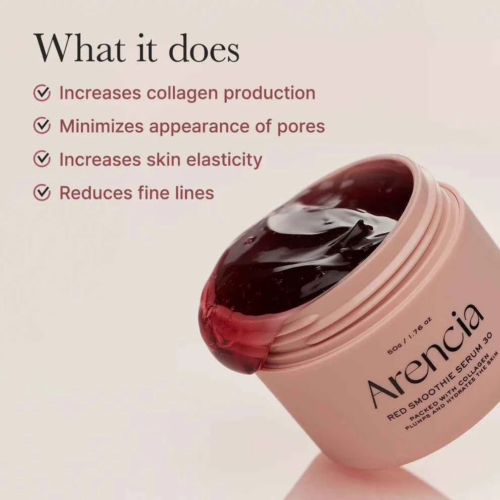 Arencia Overnight Red Smoothie Face Mask Serum - The Powder Room
