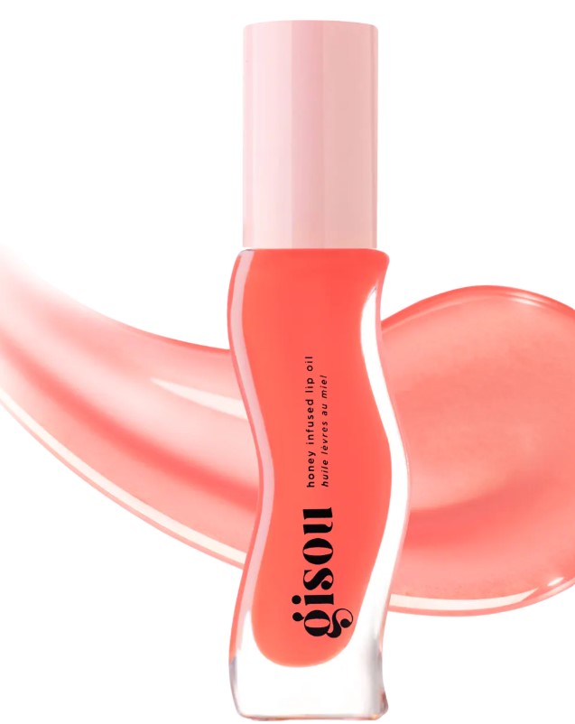 Gisou Honey Infused Lip Oil - Bee-llini Peach - The Powder Room