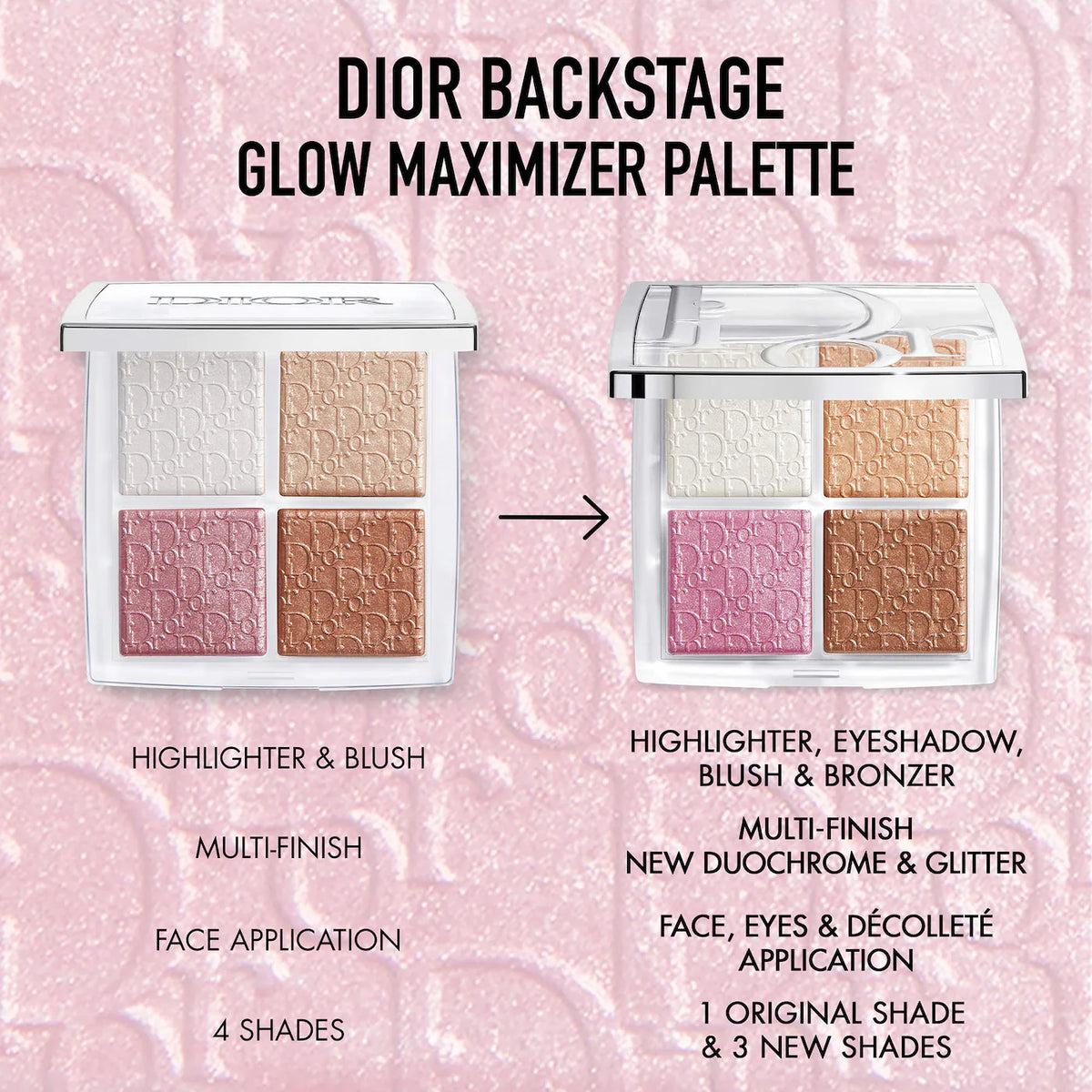 Dior Backstage glow palette luxury makeup highlighter
