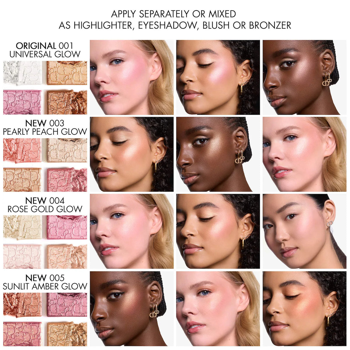 Dior Backstage glow palette luxury makeup highlighter