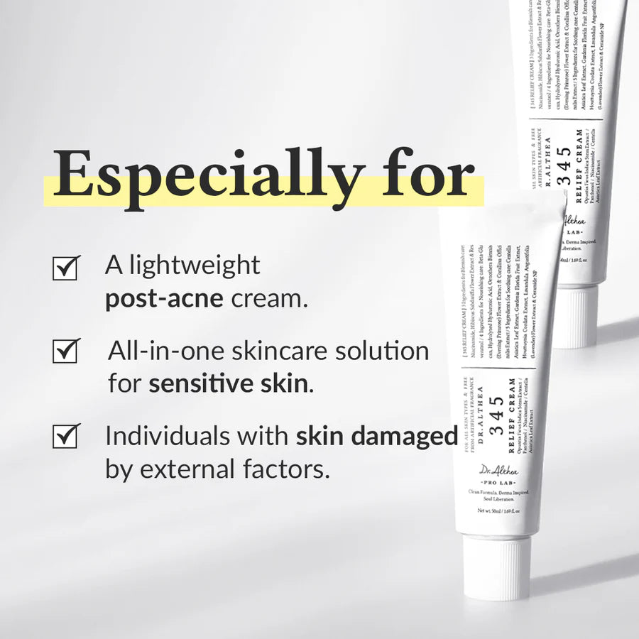 Dr Althea 345 Relief Cream - 50ml - The Powder Room