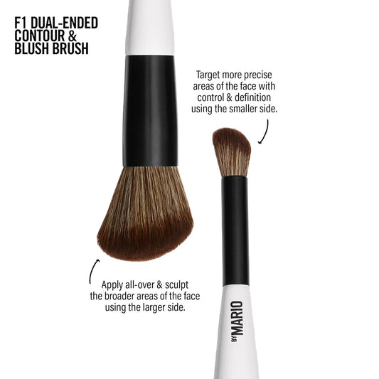 MAKEUP BY MARIO F1 Dual-Ended Contour and Blush Brush professional makeup brush