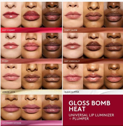 Fenty Beauty Gloss Bomb Heat Universal Lip Luminizer + Plumper - FU$$Y sheer pink - The Powder Room