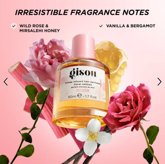 Gisou Wild Rose Honey Infused Hair Perfume - 50ml - The Powder Room