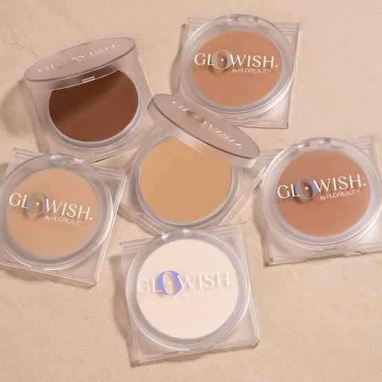 Huda Beauty Glowish Luminous Pressed Powder - Shade: 05 MEDIUM - The Powder Room