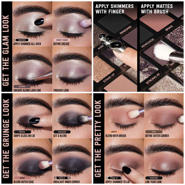 Huda Beauty - Pretty Grunge Eyeshadow Palette - The Powder Room