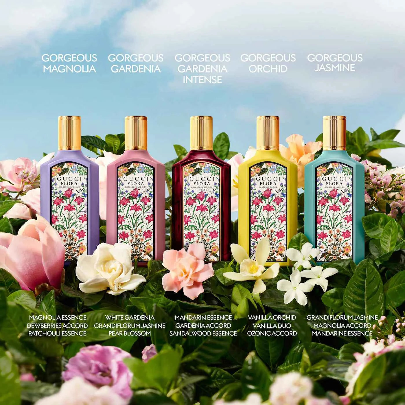 Gucci Mini Flora Gorgeous Collection Perfume Sampler Gift Set