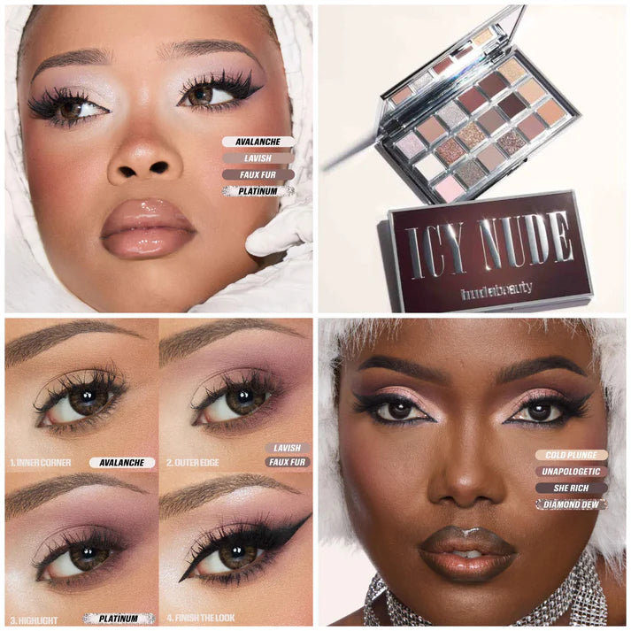 Huda Beauty - Icy Nude Eyeshadow Palette - The Powder Room