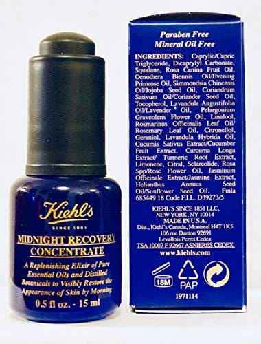Kiehls Midnight Recovery Concentrate Moisturizing Face Oil - 15ml