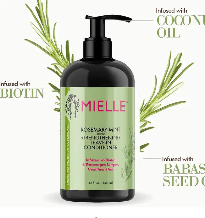 Mielle Rosemary Mint Strengthening Leave-In Conditioner - The Powder Room