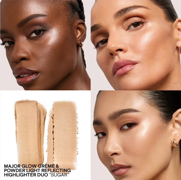 Patrick Ta Major Glow Crème & Powder Light Reflecting Highlighter - Shade: Sugar - The Powder Room