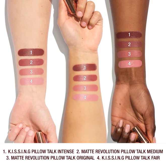 Charlotte Tilbury Matte Revolution K.I.S.S.I.N.G Lipstick Shade: PILLOW TALK FAIR - The Powder Room