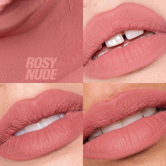 Coming Soon HUDA BEAUTY Liquid Matte Mousse Soft Blur Lip Cream – Rosy Nude