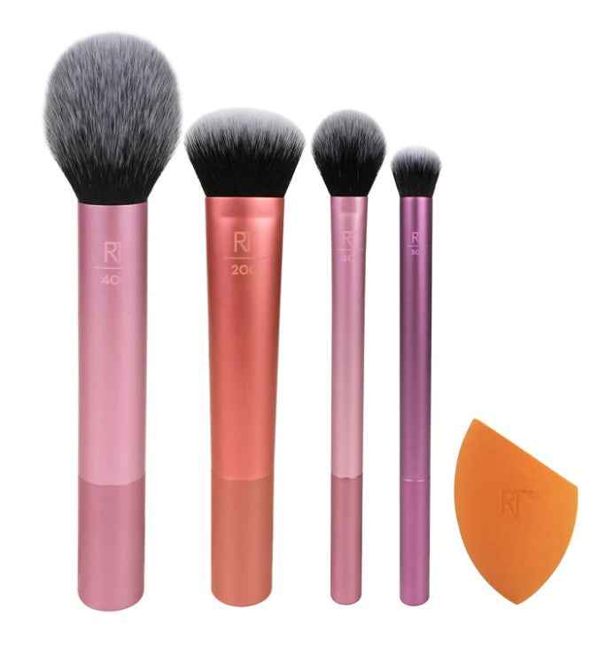 Real Techniques Everyday Essentials Brushes Set - The Powder Room