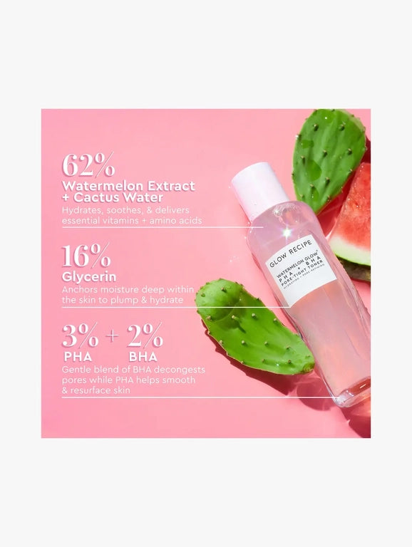 Glow Recipe Watermelon Glow PHA + BHA Pore-Tight Toner - 40 ml - The Powder Room