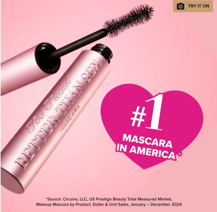 Too Faced Better Than Sex Volumizing and Lengthening Mascara for dramatic lashes
