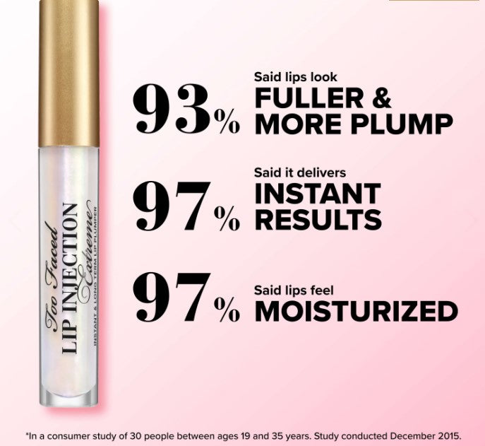 Too Faced Lip Injection Extreme Lip Plumper - Full Size - The Powder Room