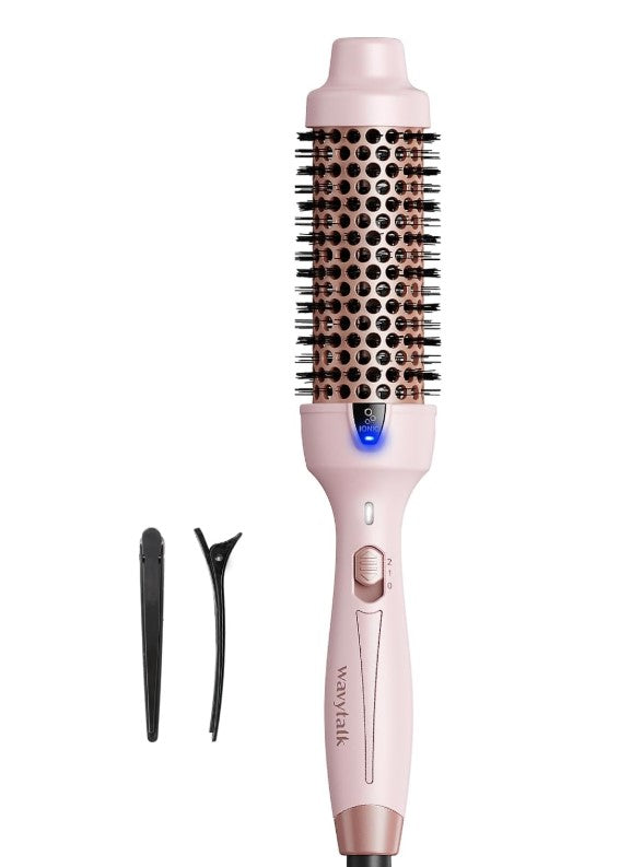 Wavytalk Thermal Brush, Blowout Express 1.5 Inch Negative Ion Thermal Round Brush -Pink - The Powder Room