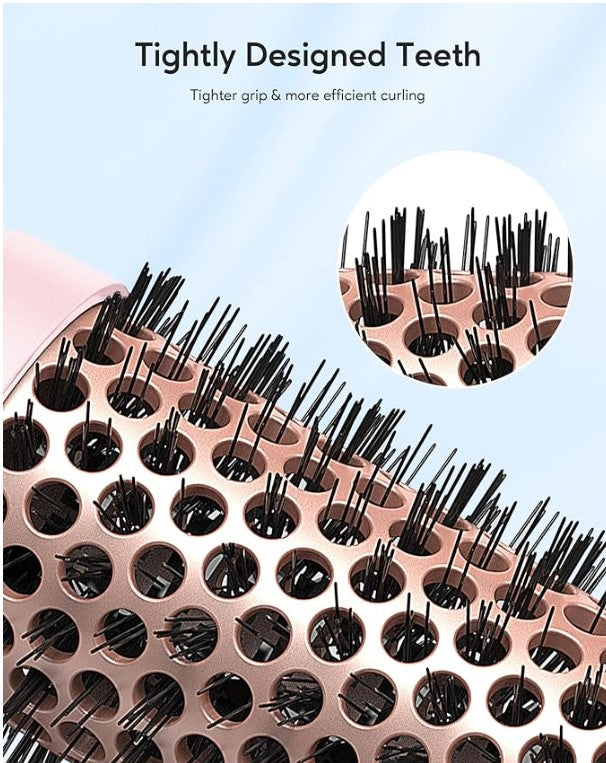 Wavytalk Thermal Brush, Blowout Express 1.5 Inch Negative Ion Thermal Round Brush -Pink - The Powder Room