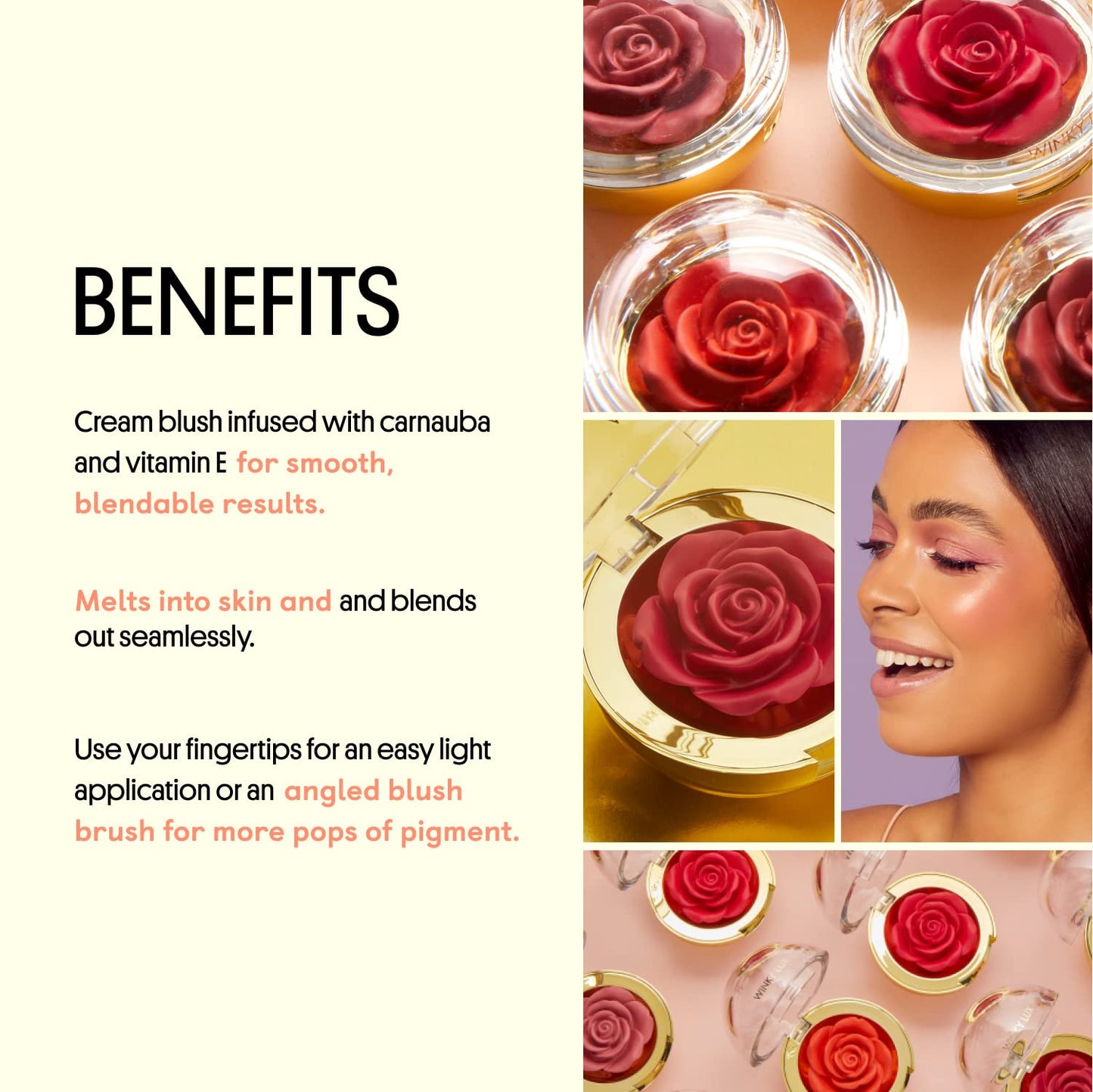 Winky Lux Cheeky Rose Cream Blush - The Powder Room