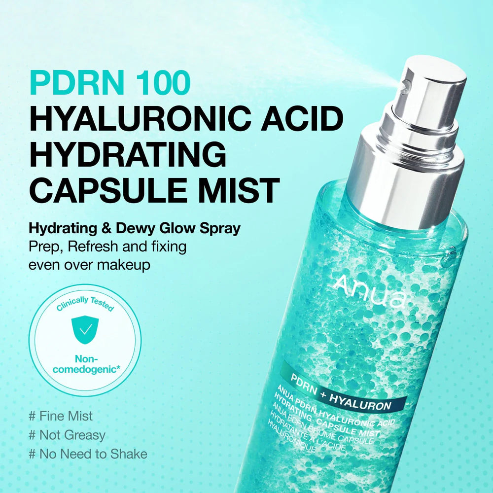 Anua PDRN Collagen Glow Facial Serum Spray 100ml collagen boosting glass skin serum spray