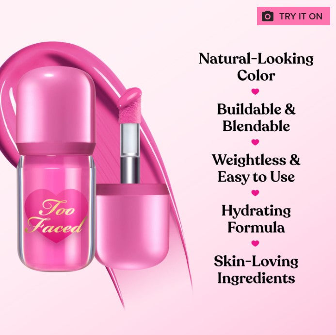 Too Faced Love Flush Blush Glowing Liquid Blush – Head Over Heels