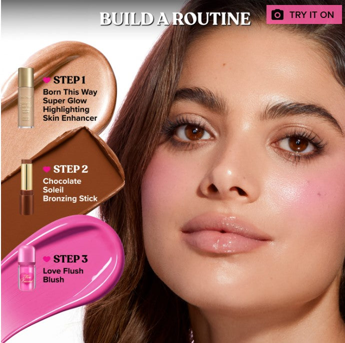 Too Faced Love Flush Blush Glowing Liquid Blush – Head Over Heels