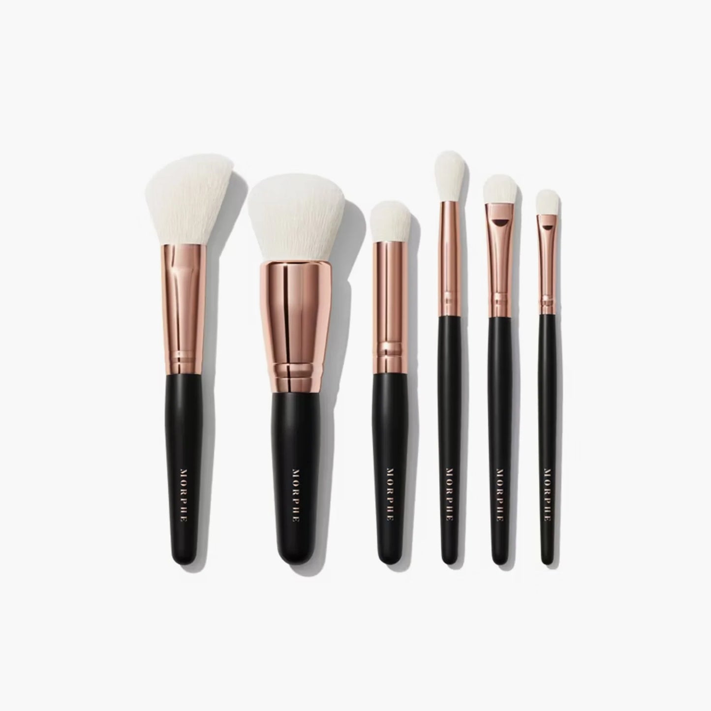 Morphe Rose Away 6 Piece Face and Eye Travel Brush Set makeup brushes with travel case