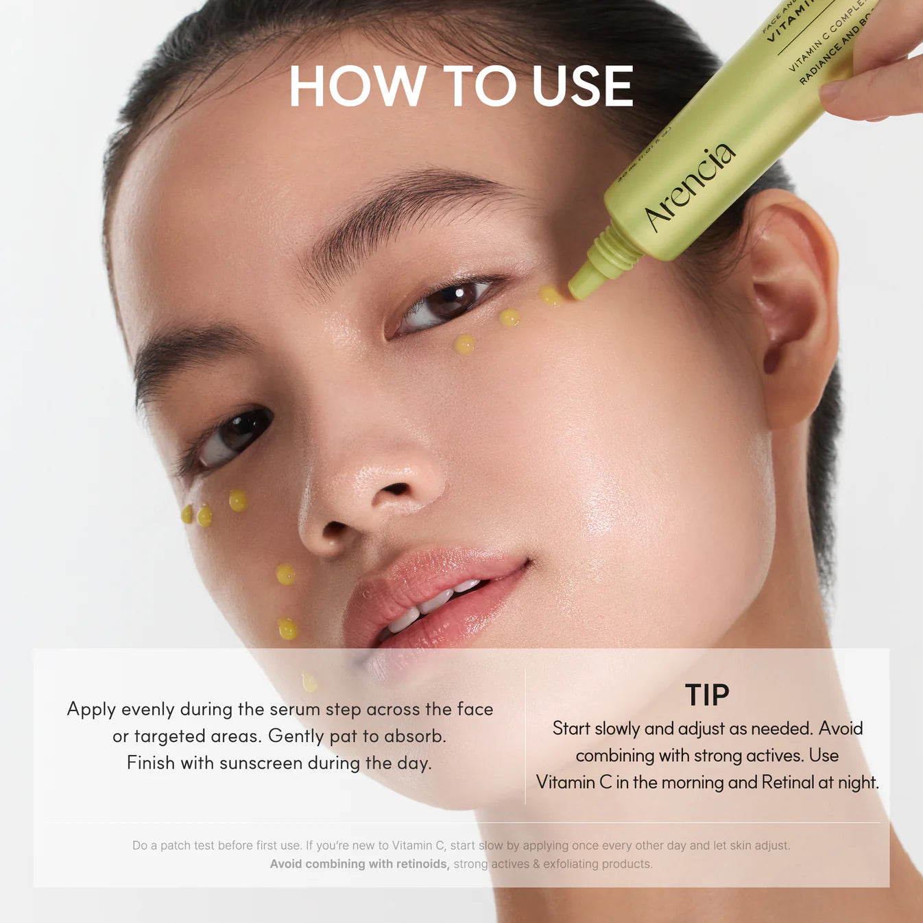 Arencia Vitamin C Booster Shot Pure Vitamin C Glutathione brightening serum healthy glow