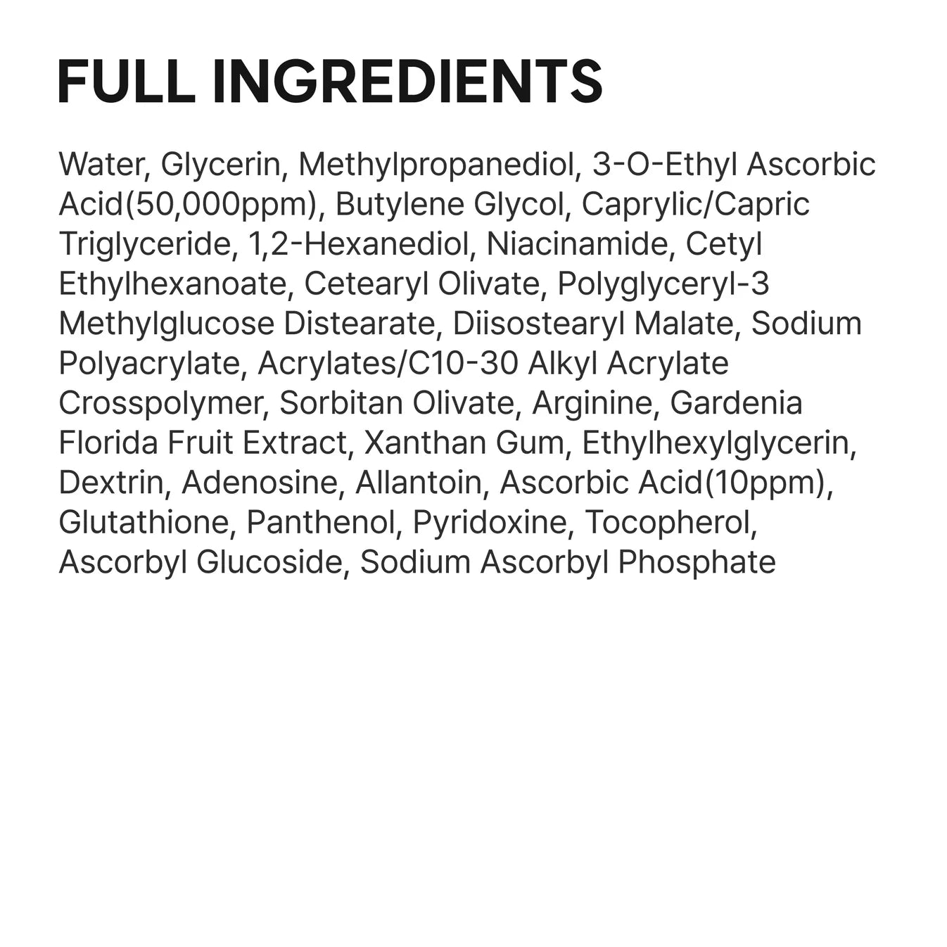 Arencia Vitamin C Booster Shot Pure Vitamin C Glutathione brightening serum healthy glow