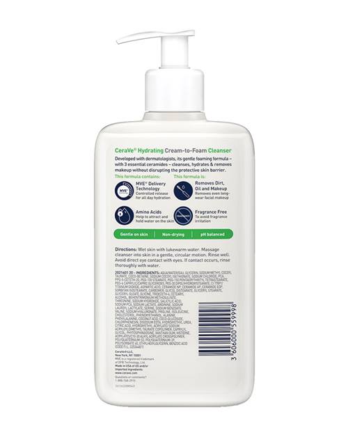 Hydrating Cream-to-Foam Cleanser - 355 ml - The Powder Room