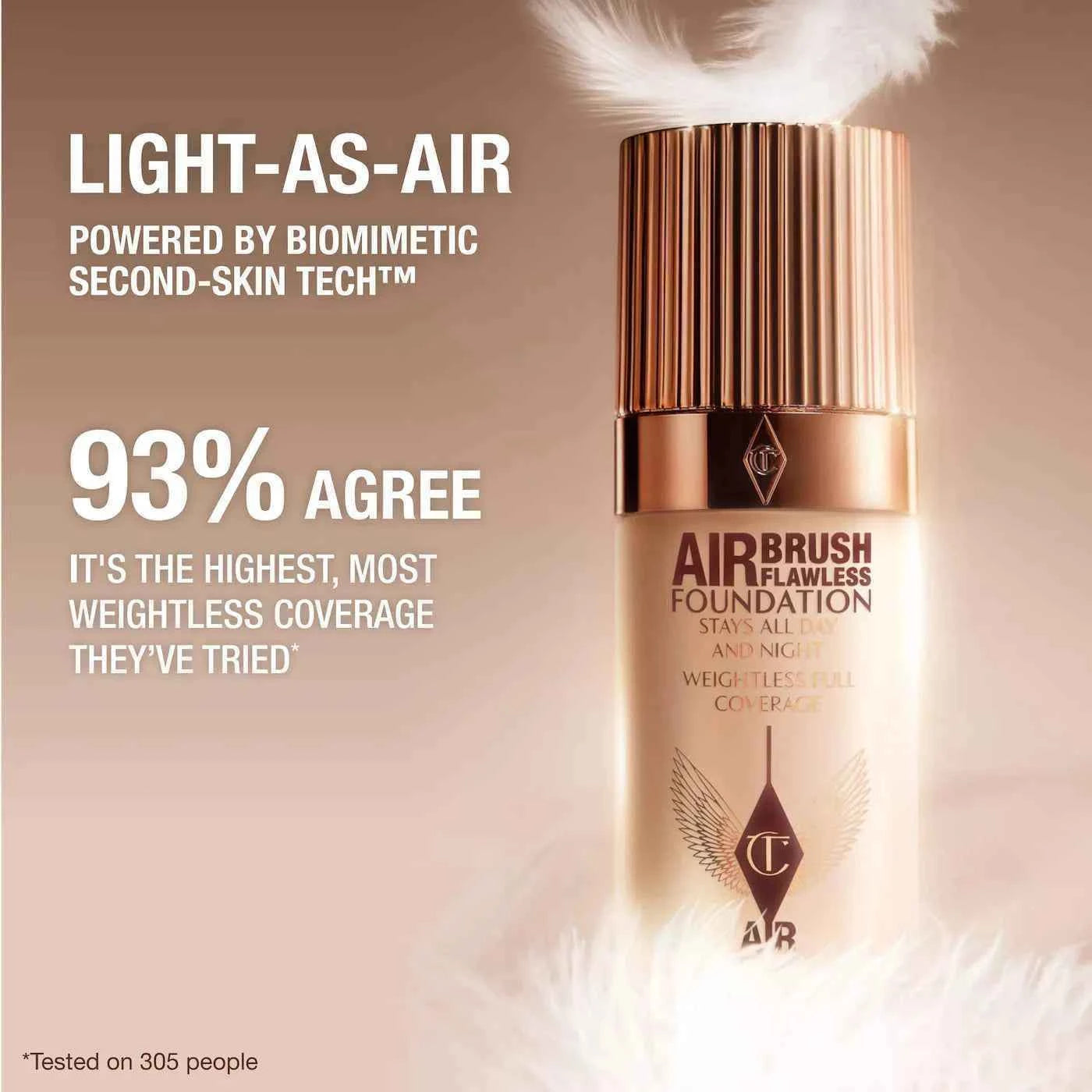 Charlotte Tilbury Airbrush Flawless Blurring & Matte Full Coverage Foundation – 4N