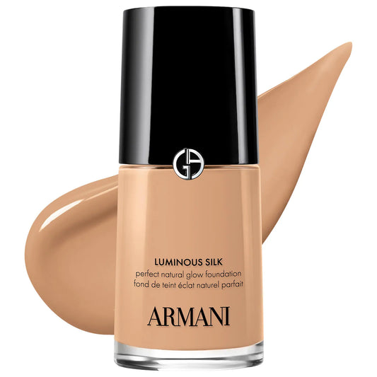 Giorgio Armani Luminous Silk Natural Glow Blurring Liquid Foundation shade 5.1 Light to Medium Pink cool rosy undertone 24 hour wear natural glow finish