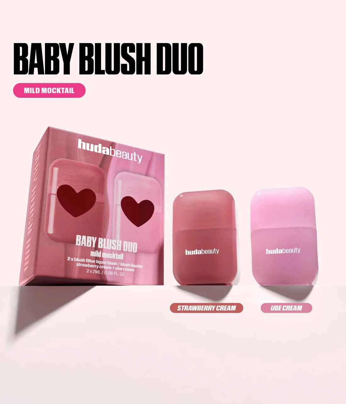 Huda Beauty Baby Blush Mild Mocktail Duo Kit