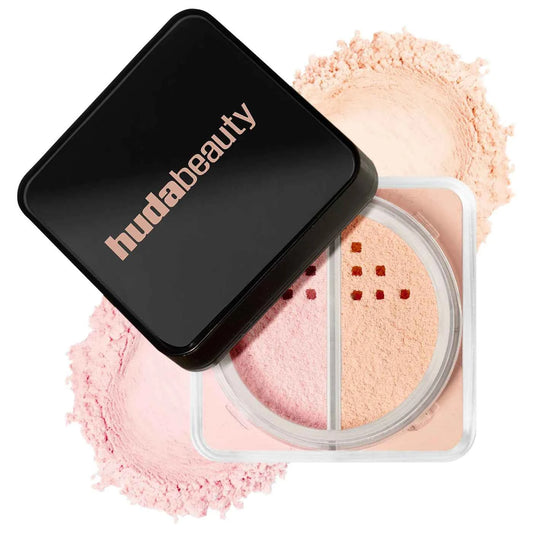 HUDA BEAUTY Easy Bake Loose Powder Brightening + Correcting Duo - Cherry Peach - The Powder Room
