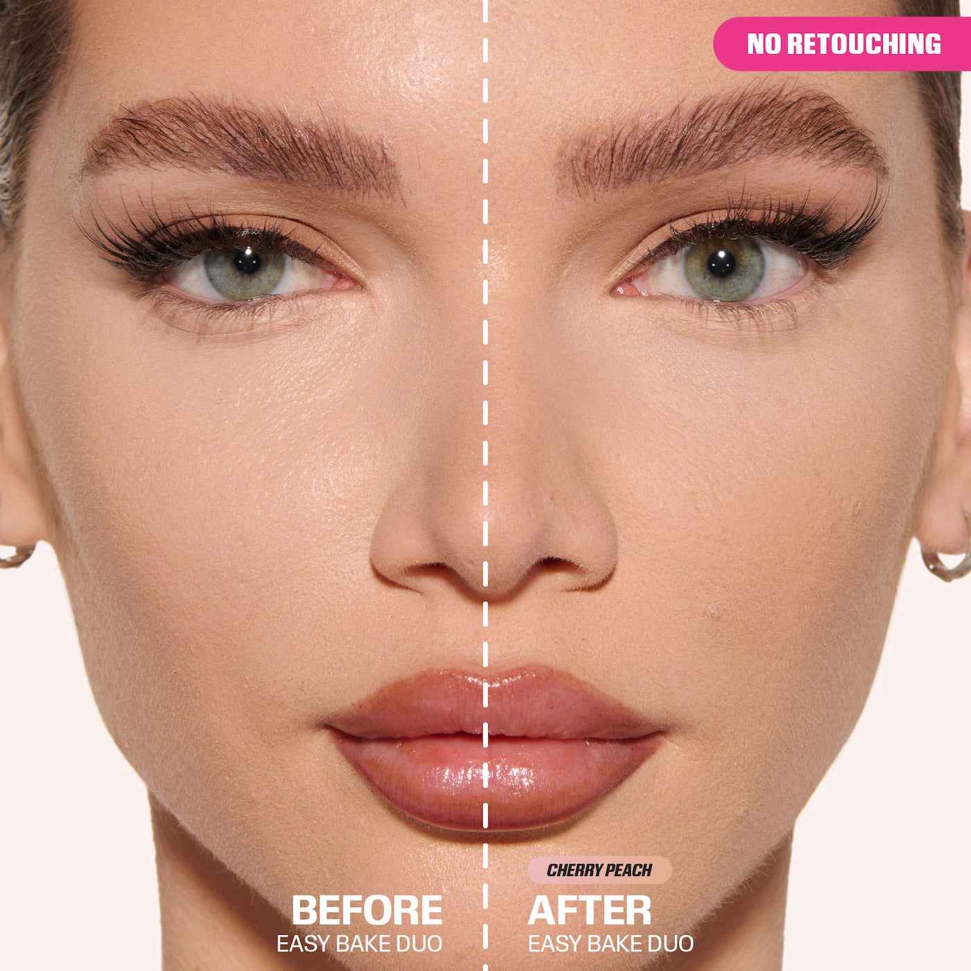 HUDA BEAUTY Easy Bake Loose Powder Brightening + Correcting Duo - Cherry Peach - The Powder Room