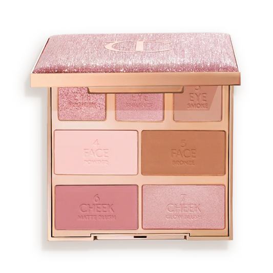 Charlotte Tilbury Hollywood Instant Look in a Palette Pretty Glowing Beauty 5 minute face red carpet glow