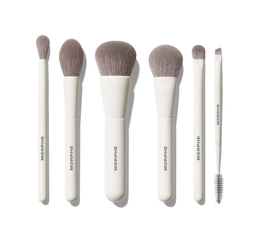 Morphe Along for the Glide 6-Piece Travel Brush Set travel makeup brushes
